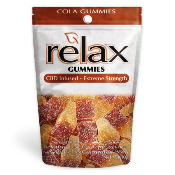 Relax Premium Edibles 1000mg CBD Gummies - Cola Gumies