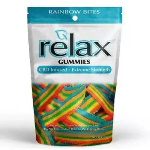 Relax Premium Edibles 1000mg CBD Gummies – Rainbow bites